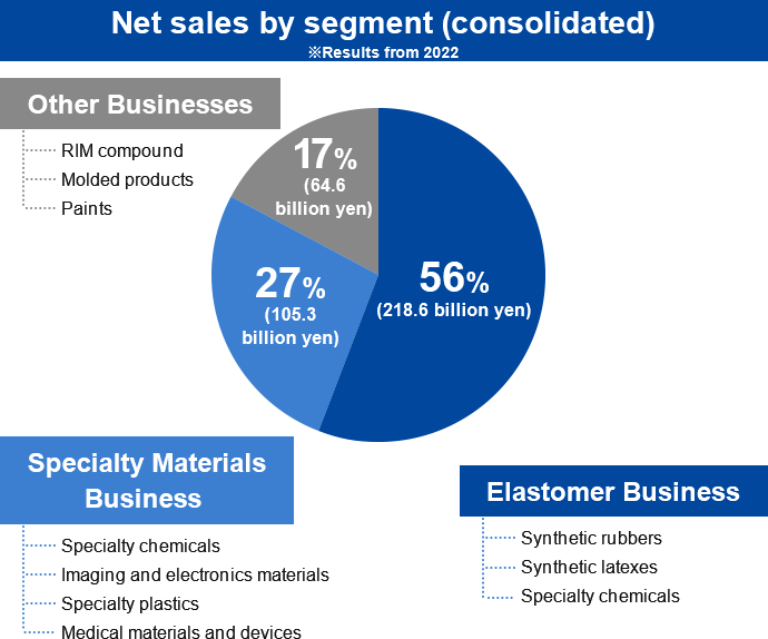 Net sales by segment (consolidated)*Results from 2021