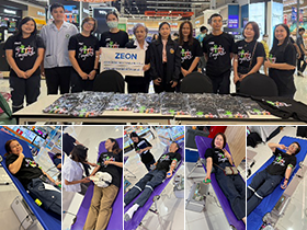 Blood donation activities by Zeon Chemicals (Thailand)