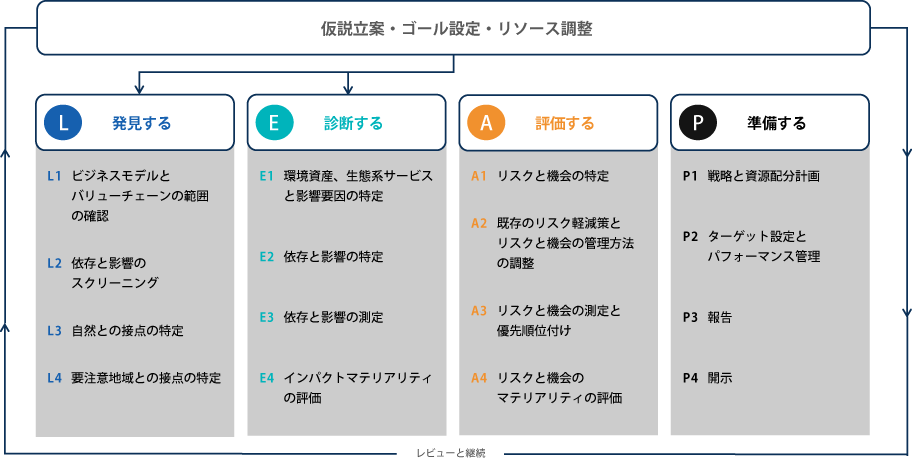 LEAPアプローチの評価プロセス